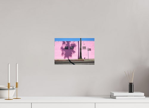 12 x 8″, Print Only Pink wall