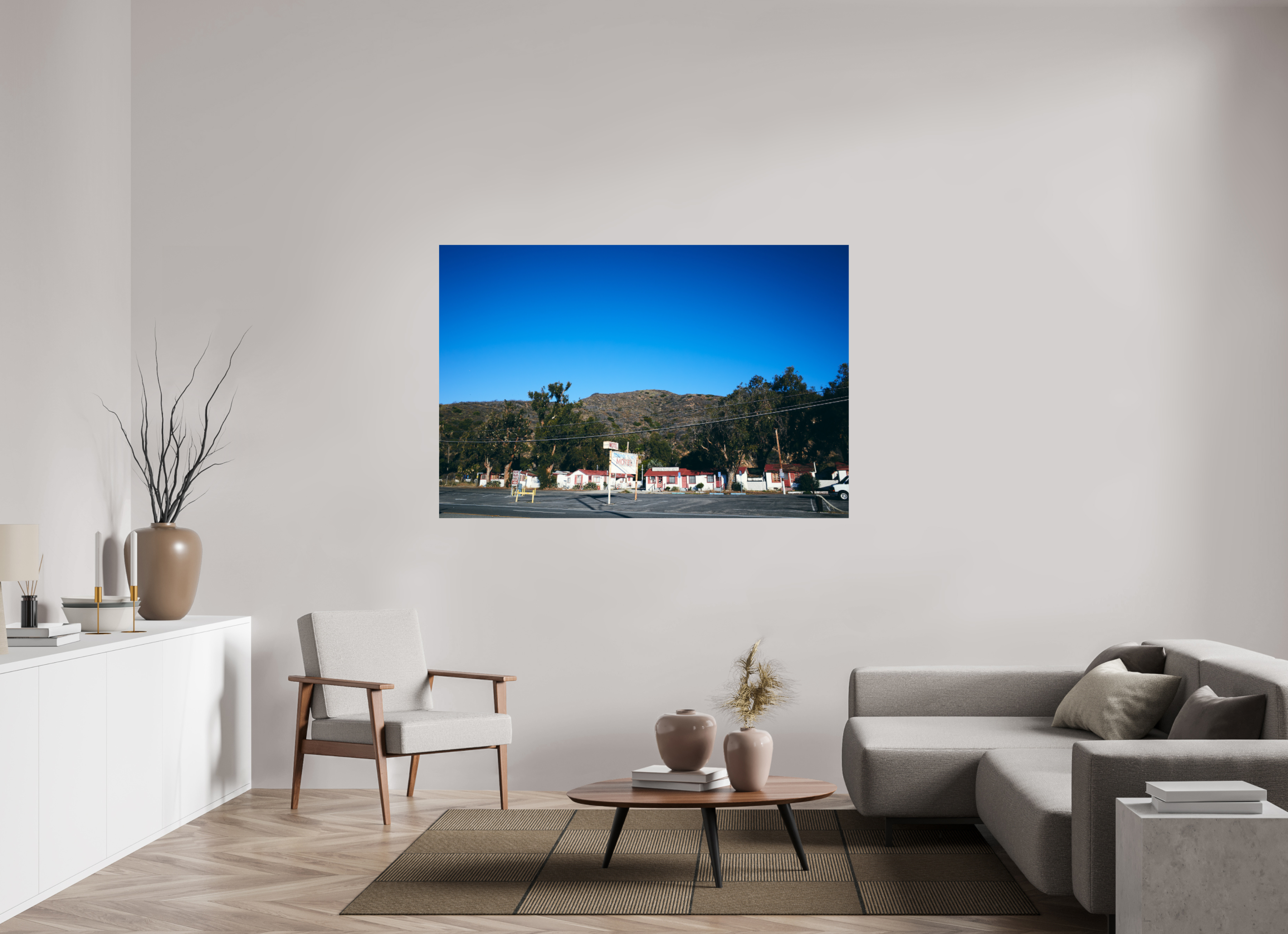 66 x 44″, Print Only topanga motel