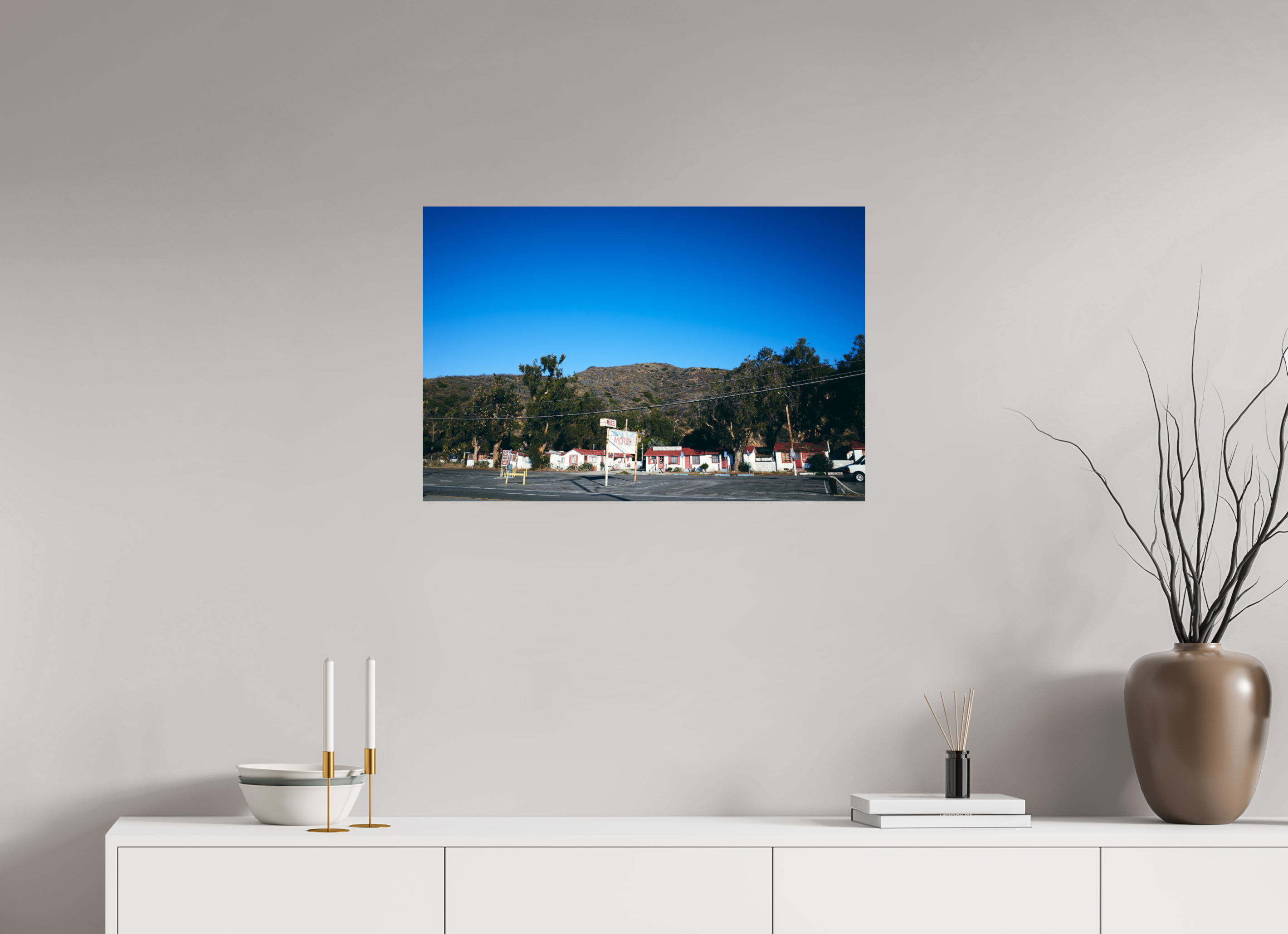 30 x 20″, Print Only topanga motel